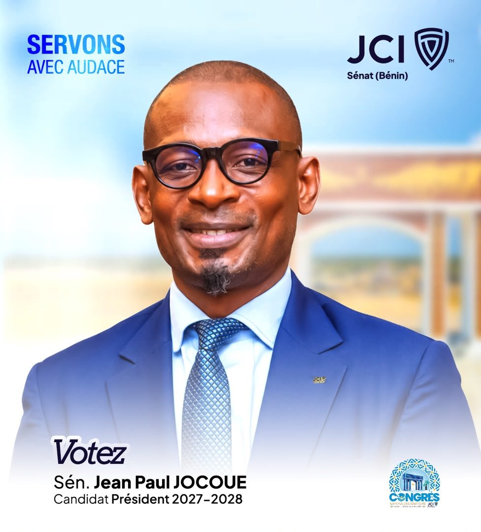 Présidence Sénat JCI-Bénin: Jean-Paul Comlavi Jocoué entre en course